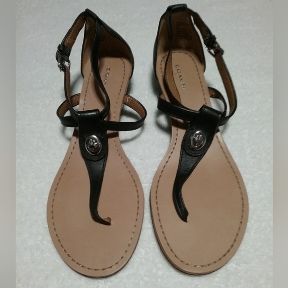 BRAND NEW Coach Wedge Sandals - Picture 1 of 3